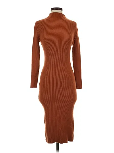 Pre-owned Vici Casual Dress In Brown