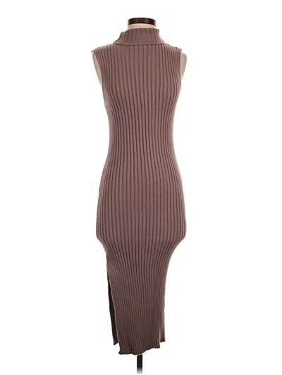 Pre-owned Vici Casual Dress In Brown
