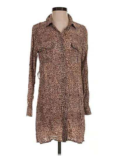 Pre-owned Vici Casual Dress In Brown