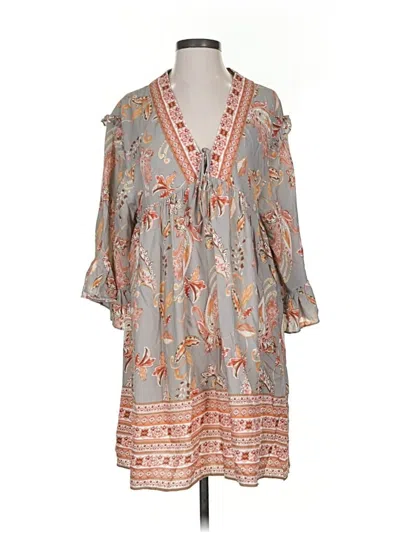 Pre-owned Vici Casual Dress In Gray