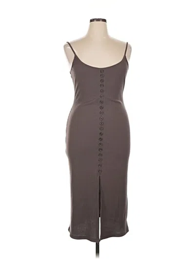 Pre-owned Vici Casual Dress In Gray