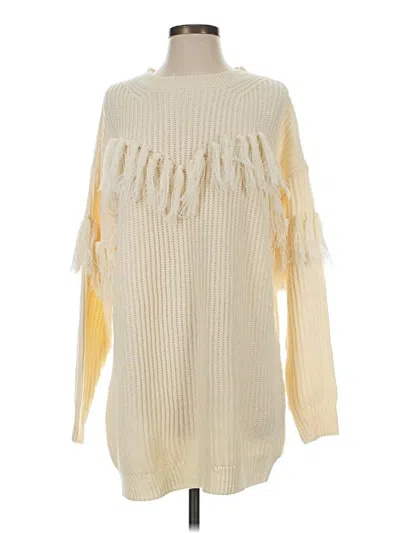 Pre-owned Vici Casual Dress In Ivory