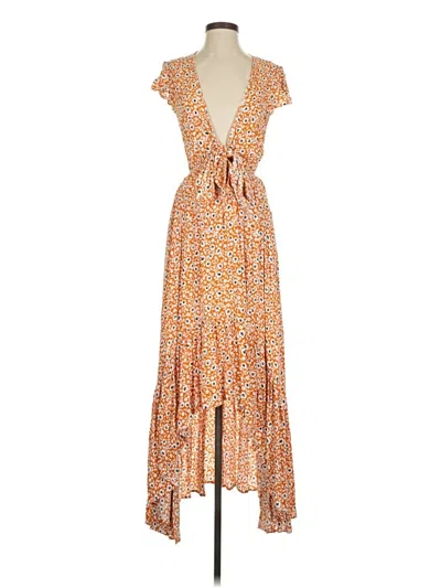 Pre-owned Vici Casual Dress In Orange