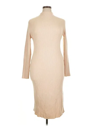 Pre-owned Vici Casual Dress In Tan