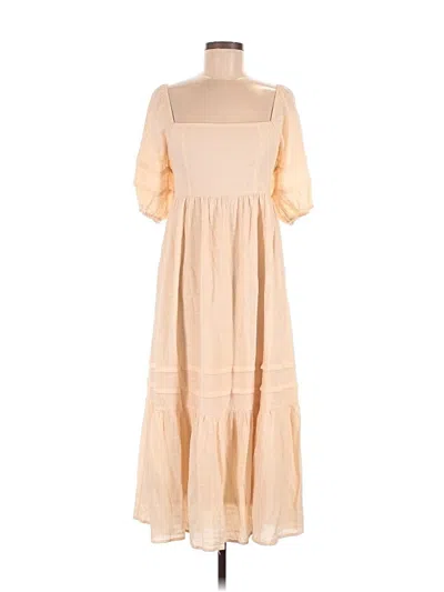 Pre-owned Vici Casual Dress In Tan