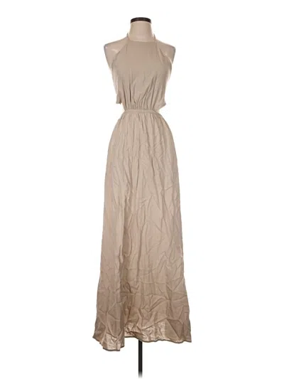 Pre-owned Vici Casual Dress In Tan