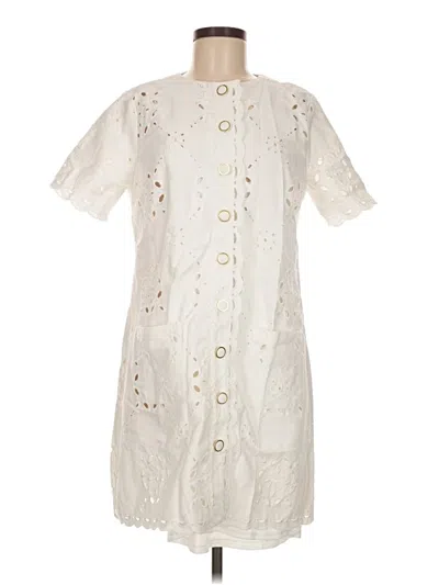 Pre-owned Vici Casual Dress In White