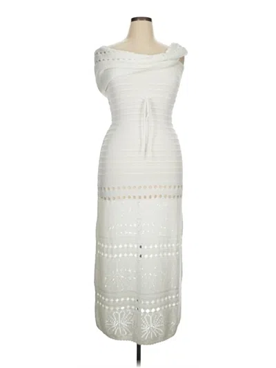 Pre-owned Vici Casual Dress In White