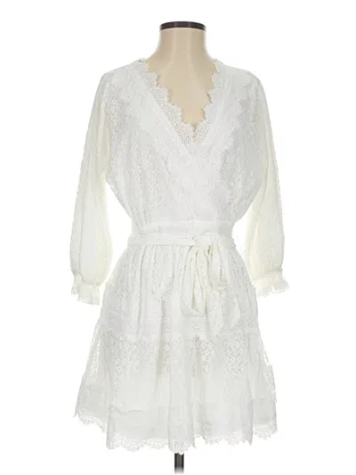 Pre-owned Vici Casual Dress In White