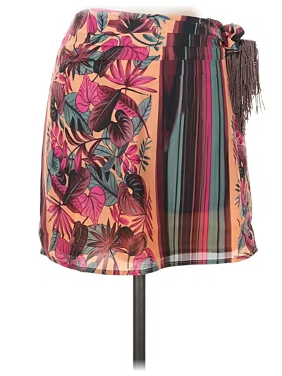 Pre-owned Vici Casual Skirt In Burgundy