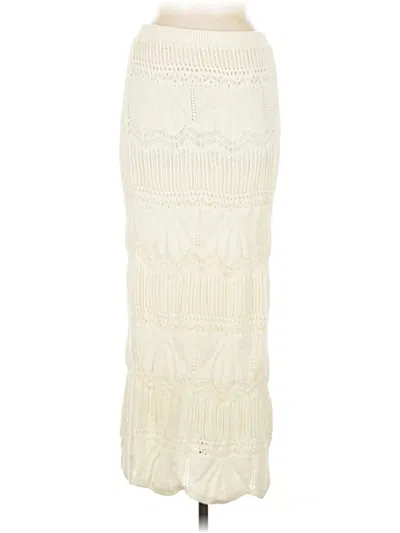 Pre-owned Vici Casual Skirt In White