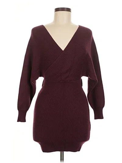 Pre-owned Vici Cocktail Dress In Burgundy