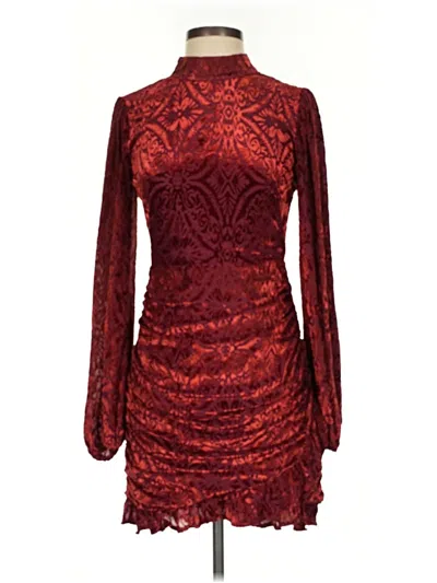 Pre-owned Vici Cocktail Dress In Burgundy