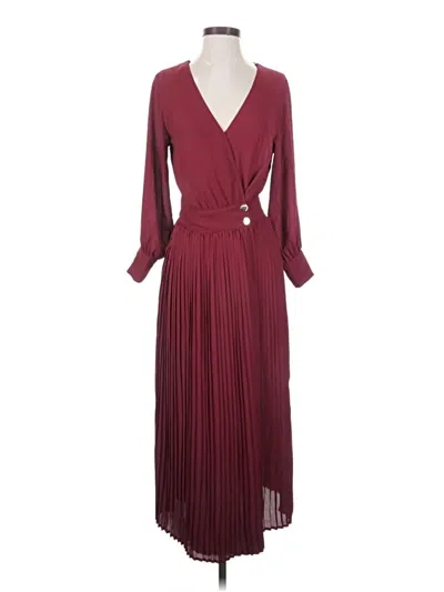 Pre-owned Vici Cocktail Dress In Burgundy