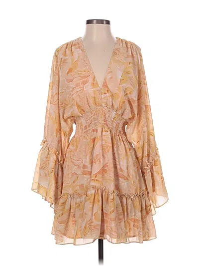 Pre-owned Vici Cocktail Dress In Tan
