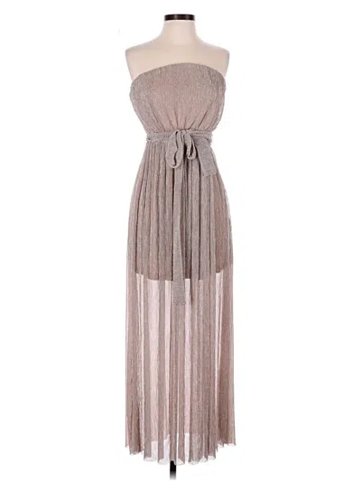 Pre-owned Vici Cocktail Dress In Tan