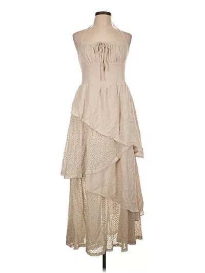 Pre-owned Vici Cocktail Dress In Tan