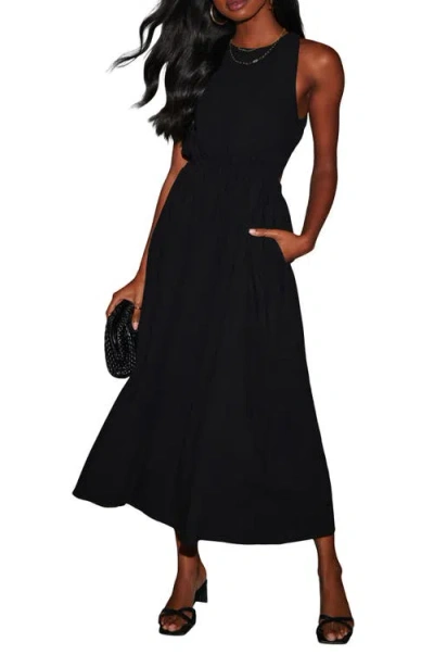 Vici Collection Alma Sleeveless A-line Dress In Black