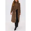Vici Collection Amelia Leopard Print Coat In Animal Print