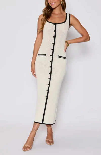 Vici Collection Contrast Midi Sweater Dress