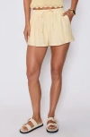 Vici Collection Ellory Drawstring Shorts In Yellow