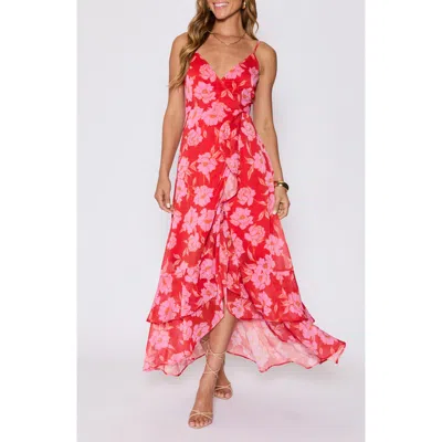 Vici Collection Escape To Paradise Ruffle High-low Maxi Dress