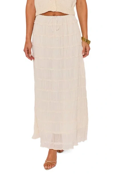 Vici Collection Haven Tiered Maxi Skirt In Neutral