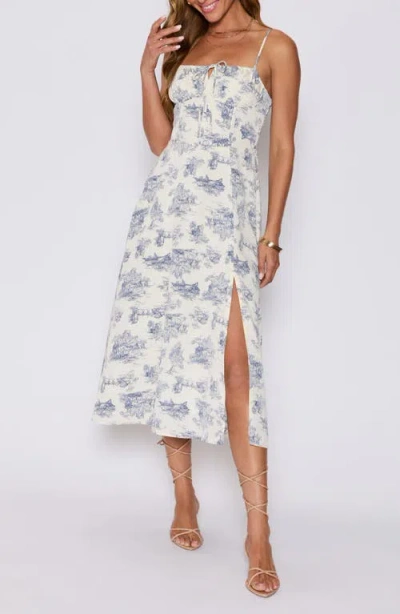 Vici Collection Jessie Fit & Flare Milkmaid Sundress
