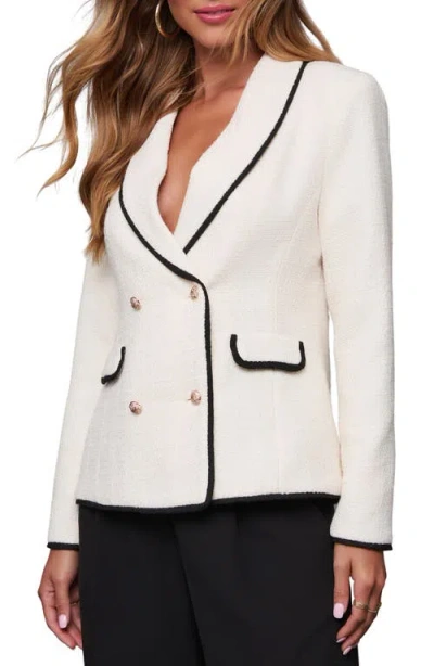 Vici Collection Monaco Double Breasted Jacket In White