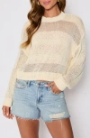Vici Collection Nantucket Stripe Sweater In Neutral