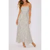 Vici Collection Paulina Polka Dot Maxi Dress In White