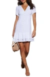 VICI COLLECTION PERSUASIVE TIERED EMPIRE WAIST MINIDRESS