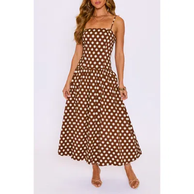Vici Collection Pretty Woman Dropwaist Sleeveless Maxi Dress In Multi
