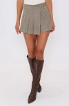 Vici Collection Vivienne Pleated Skort In Gray