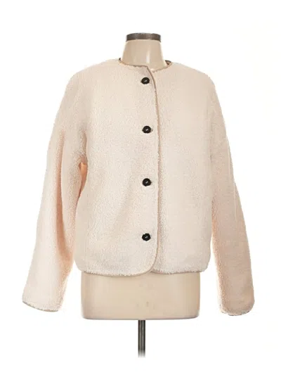 Pre-owned Vici Faux Fur Jacket In White
