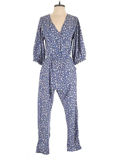 Pre-owned Vici Jumpsuit In Blue