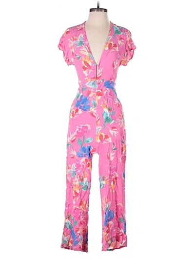 Pre-owned Vici Jumpsuit In Pink