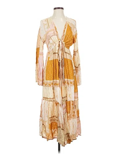 Pre-owned Vici Kimono In Gold