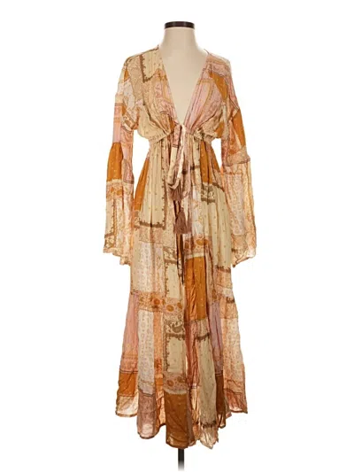 Pre-owned Vici Kimono In Tan