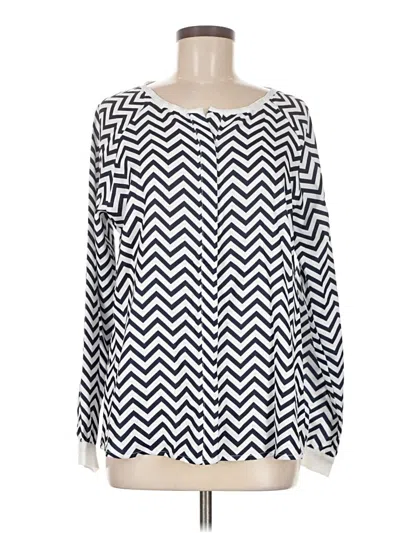 Pre-owned Vici Long Sleeve Blouse In Black