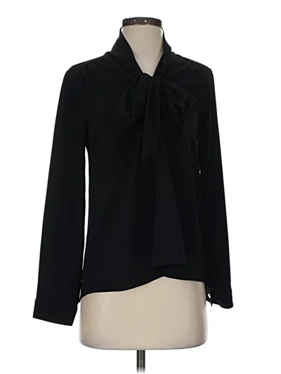 Pre-owned Vici Long Sleeve Blouse In Black