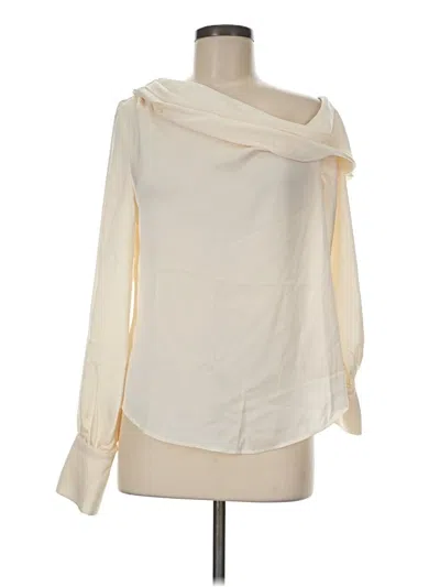 Pre-owned Vici Long Sleeve Blouse In Ivory