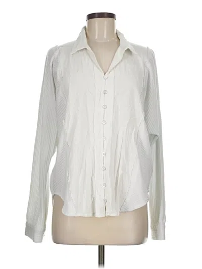 Pre-owned Vici Long Sleeve Blouse In Ivory
