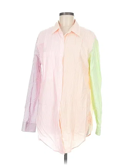 Pre-owned Vici Long Sleeve Blouse In Pink
