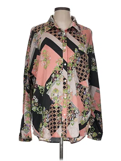 Pre-owned Vici Long Sleeve Blouse In Pink