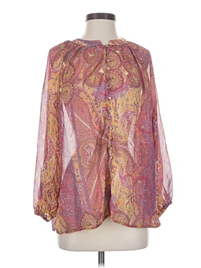 Pre-owned Vici Long Sleeve Blouse In Pink