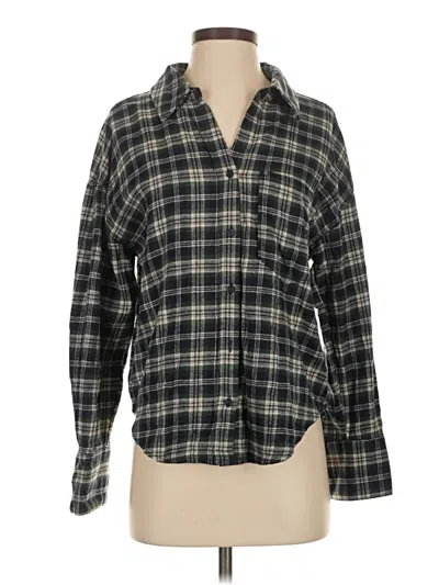 Pre-owned Vici Long Sleeve Button Down Shirt In Black