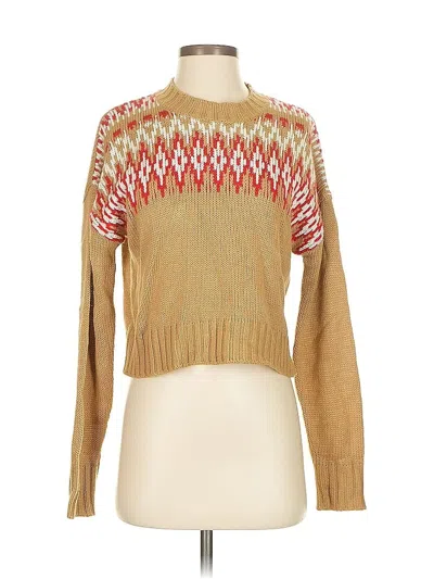 Pre-owned Vici Pullover Sweater In Brown