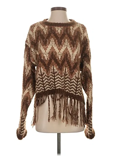Pre-owned Vici Pullover Sweater In Brown
