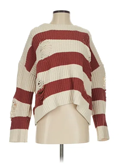 Pre-owned Vici Pullover Sweater In Burgundy